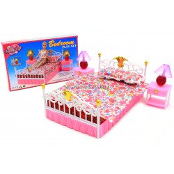 Детская игрушечная мебель Глория Gloria для кукол Барби Спальня 99001. Обустройте кукольный домик