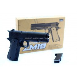 Іграшковий пістолет ZM19 з кульками . Дитяче зброю з металевим корпусом з дальністю стельбы 15-20м