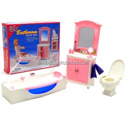 Детская игрушечная мебель My Fancy Life для кукол Барби Ванная комната 24020. Обустройте кукольный домик