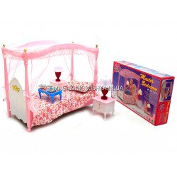 Детская игрушечная мебель Глория Gloria для кукол Барби Спальня 2314. Обустройте кукольный домик