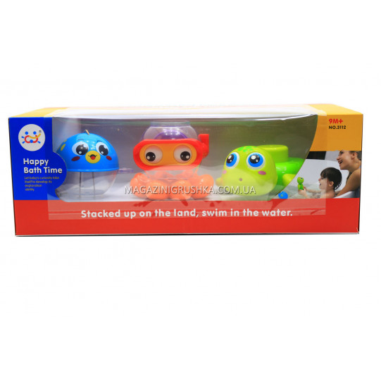Детский набор игрушек для ванной 3112