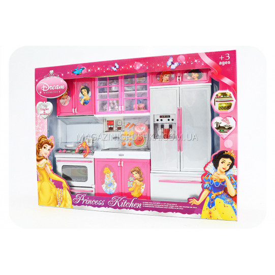 Кухня детская для кукол «Кухня принцесс» (свет, звук) QF 26210 DP