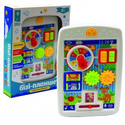 Детская музыкальная развивающая игрушка «Бизи-планшет» Бизиборд 24 мелодии (KI-7049)