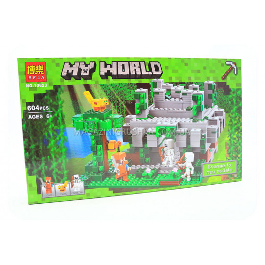 Конструктор Майнкрафт «My world» - храм в джунглях
