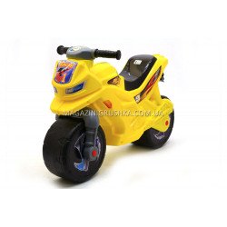 Дитячий Мотоцикл толокар Оріон (жовтий). Популярний транспорт для дітей від 2х років