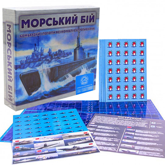 Настольная игра «Морский бій» (морской бой), украинский (4820059910350)