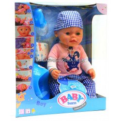 Інтерактивна лялька Baby Born (бебі бон). Пупс аналог з одягом і аксесуарами 9 функцій бебі борн BL013A-S