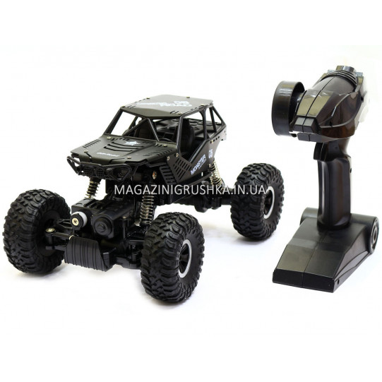 Автомобіль джип на пульті управління Sulong Toys 1:18 Off-Road Crawler Tiger Металевий Чорний (SL-111MB)