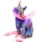 Интерактивная мягкая игрушка «Пони» единорог на поводке (фиолетовая), ходит, поет, ржет 30*10*35 см (M1244)