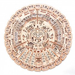 Дерев'яний конструктор Wood Trick Календар Майя, 73 деталі. Техніка складання - 3d пазл