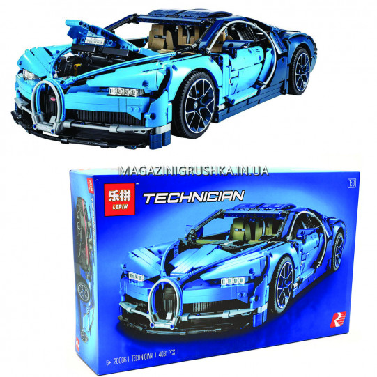 Конструктор Technician - «Автомобиль Bugatti Chiron» 20086