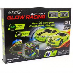 Автотрек JJ SLOT Glow Racing JJ 87, на радіокеруванні в коробці