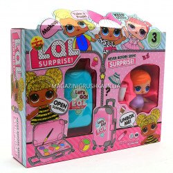 Ігровий набір з лялечками L. O. L. BB39-3 з валізкою, дитячої косметичкою і однією великою лялькою + подарунок
