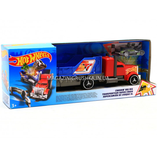 Игровой трек Грузовик Hot Wheels Безумное столкновение (Y1868)