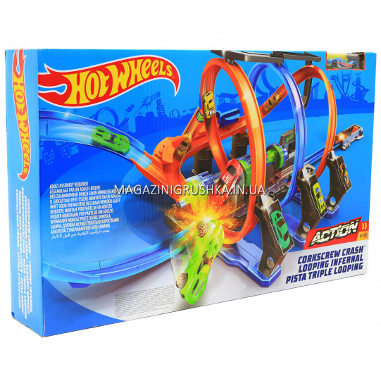 Игровой трек «Hot wheels» (Хот вилс) - Невероятные виражи FTB65