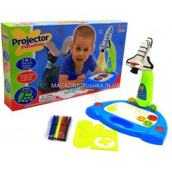 Проектор детский для рисования с аксессуарами и фломастерами 6611