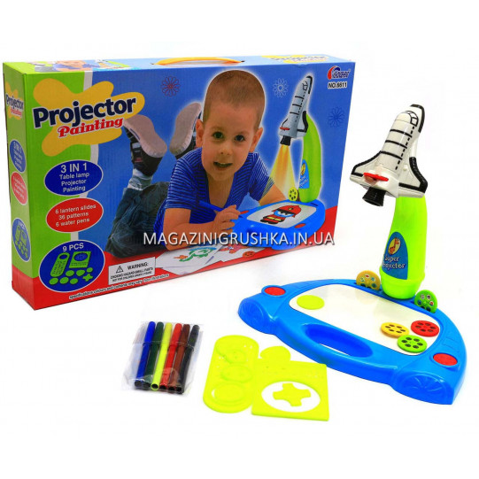 Проектор дитячий для малювання з аксесуарами та фломастерами 6611