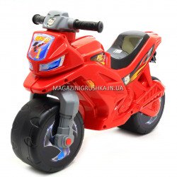 Дитячий Мотоцикл толокар Оріон музичний (червоний). Популярний транспорт для дітей від 2х років