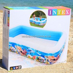 Дитячий надувний басейн Intex 58485 «Тропічний риф»