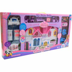 Дитячий ігровий будиночок для ляльок «My happy Family» (світло, звук, меблі) WD-921CD