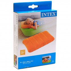 Подушка надувная Intex Интекс оранжевая (арт.68676)