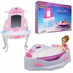 Детская игрушечная мебель  для кукол Барби Ванная 2613. Обустройте кукольный домик