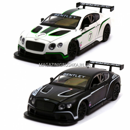 Машинка іграшкова Автопром «Bentley Continental GT3 Concept» (Бентлі) Білий 68266A