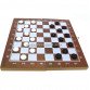 Настольная игра Шахматы, шашки, нарды 3в1 (деревянная доска, фигурки пластик) F22016