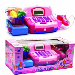 Кассовый аппарат Cashier. Игрушечный детский набор для игры в супермаркет 41х19х18 см (66029)