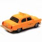 Машинка іграшкова Автопром «1: 32-36 ГАЗ-21» метал, 14 см, жовтий таксі, світло, звук, двері відчиняються (7508)
