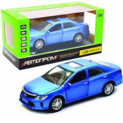 Машинка игровая автопром «Toyota Camry» Тойота, синяя, металл, 14, (свет, звук, двери открываются) 7814