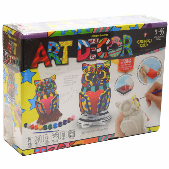 Набір для творчості Dankotoys Art Decor: Сова (укр) ARTD-01-02