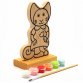 Набор для творчества - деревянная игра-раскраска Кошечка (с красками), 16 см (13845)