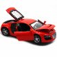 Машинка іграшкова Автопром «Audi R8» метал, 13 см, червоний, світло, звук, двері відчиняються (3201D)