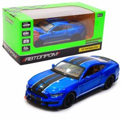 Машинка іграшкова Автопром «Ford Sheldy GT350» 14 см, світло, звук, синій (68441)