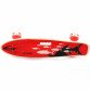 Пенні борд (скейт) з безшумними світяться колесами, ручка (червона акула) 70822