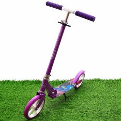 Самокат двухколёсный Best Scooter фиолетовый, колеса PU - 200 мм (66052)