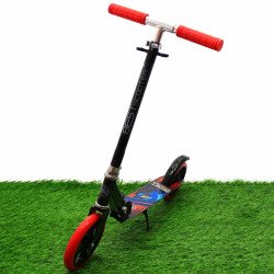 Самокат двухколёсный Best Scooter красный, колеса PU - 200 мм (30458)