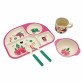 Набор детской бамбуковой посуды Stenson замок принцессы, 5 предметов (MH-2773-5)