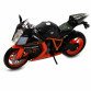 Мотоцикл Автопром Чорно-помаранчевий, 16х5х10 см (7750)