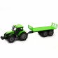 Машинка игровая автопром «Зеленый трактор с открытым прицепом» (свет, звук, пластик) 7925ABCD