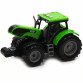 Машинка іграшкова Автопром «Зелений трактор з відкритим причепом» (світло, звук, пластик) 7925ABCD