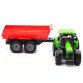 Машинка игровая автопром «Зеленый трактор с открытым прицепом» (свет, звук, пластик) 7925ABCD