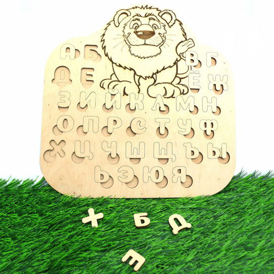 Дерев'яні літери для навчання «Азбука» (російська мова) Master01