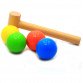 Дерев'яна гра TopBright будиночок з м'ячиками і молотком, 19х15х13 см (6947)