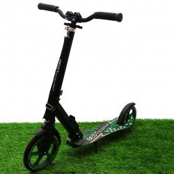 Самокат двухколесный BEST SCOOTER зеленый, колеса PU (70875)