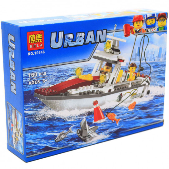 Конструктор Bela «Urban» - Рибальський катер, 160 деталей (10646)