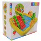 Детский надувной игровой центр-бассейн Intex «Фрукты» 244x191x91 см, 493 литра, 2+ с игрушками, горкой