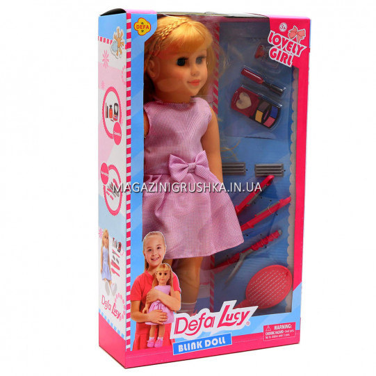 Лялька іграшкова м'яконабивна Defa з аксесуарами 5511