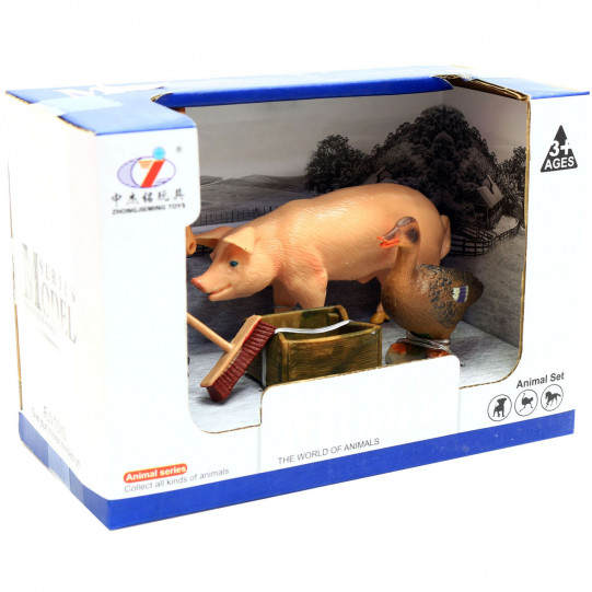 Ігровий набір Zhongjieming Toys Фермер, качка, свиня Q9899-T8